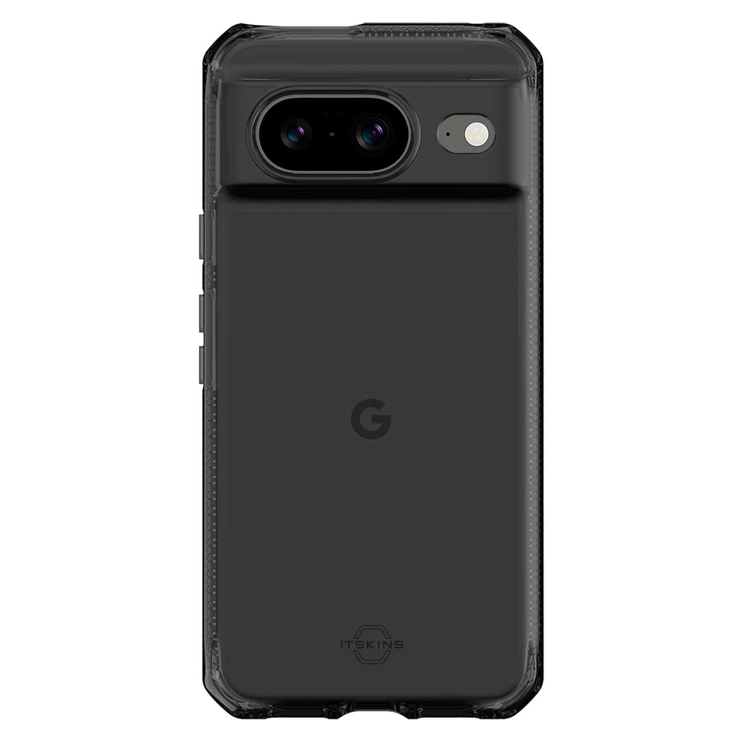 ITSkins Hybrid_R Clear Case for Google Pixel 8 Black, Clear