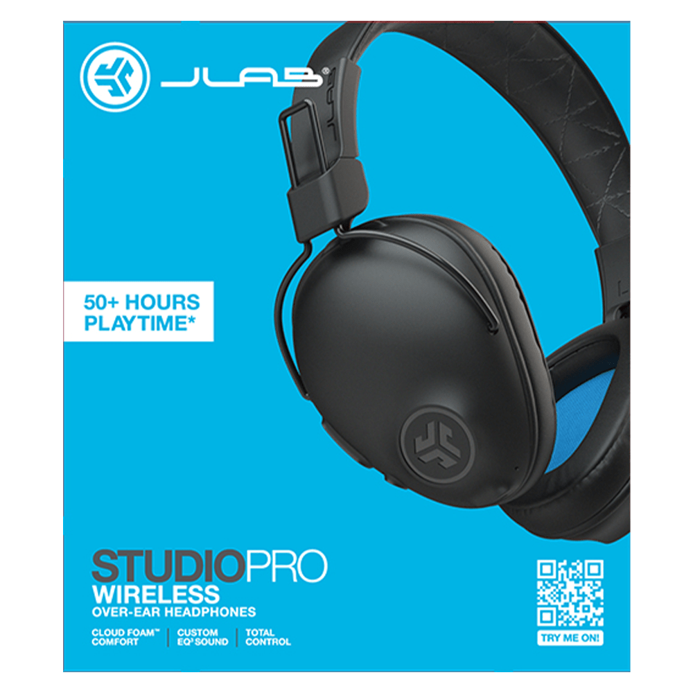 JLAB Studio Pro Over Ear Wireless Headphones Black