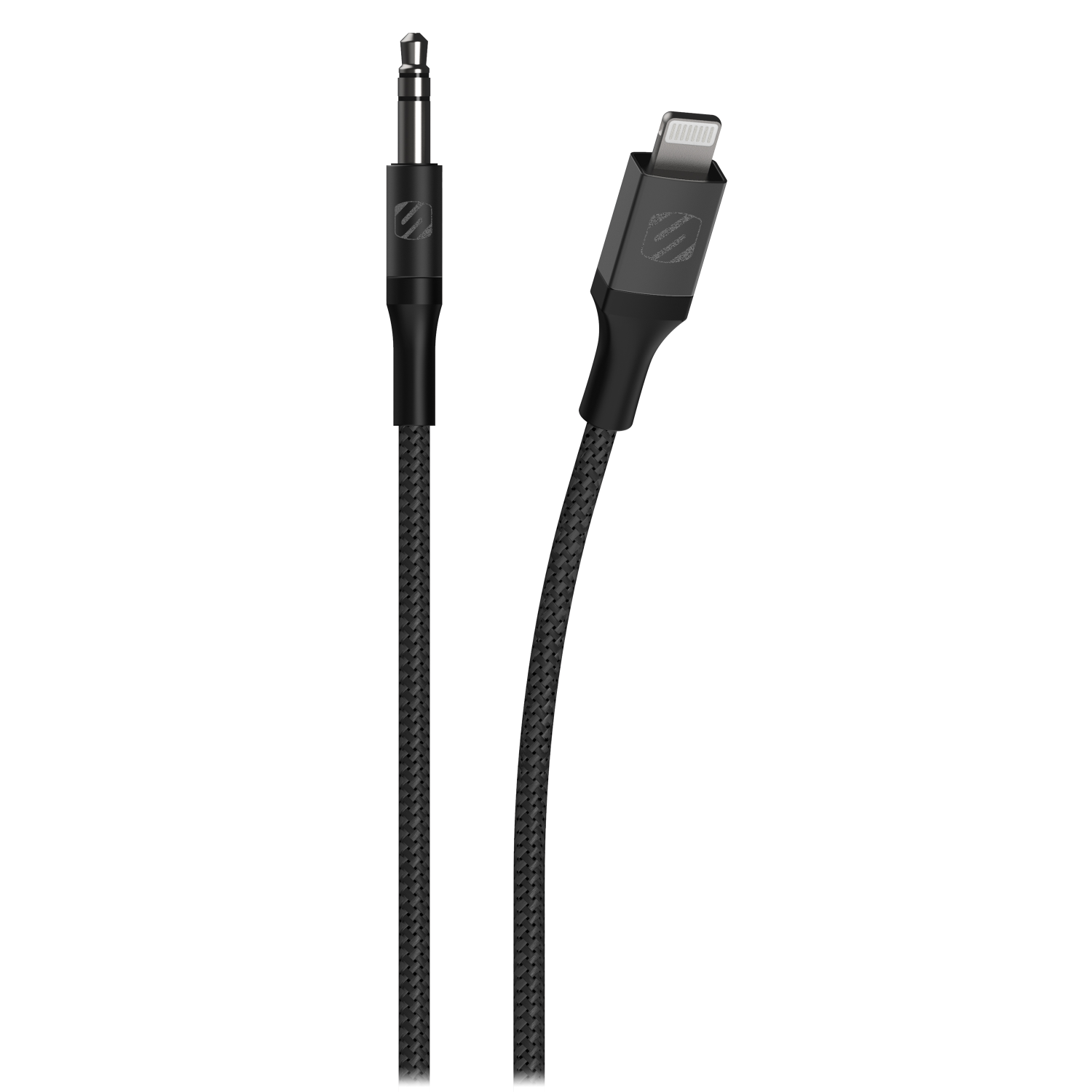 Scosche Braided Apple Lightning to 3.5mm Aux Cable 4ft Gray