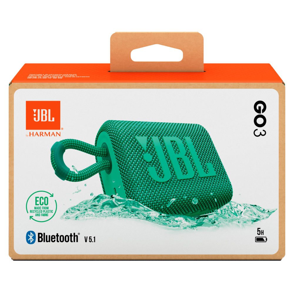 JBL Go 3 Eco Waterproof Bluetooth Speaker