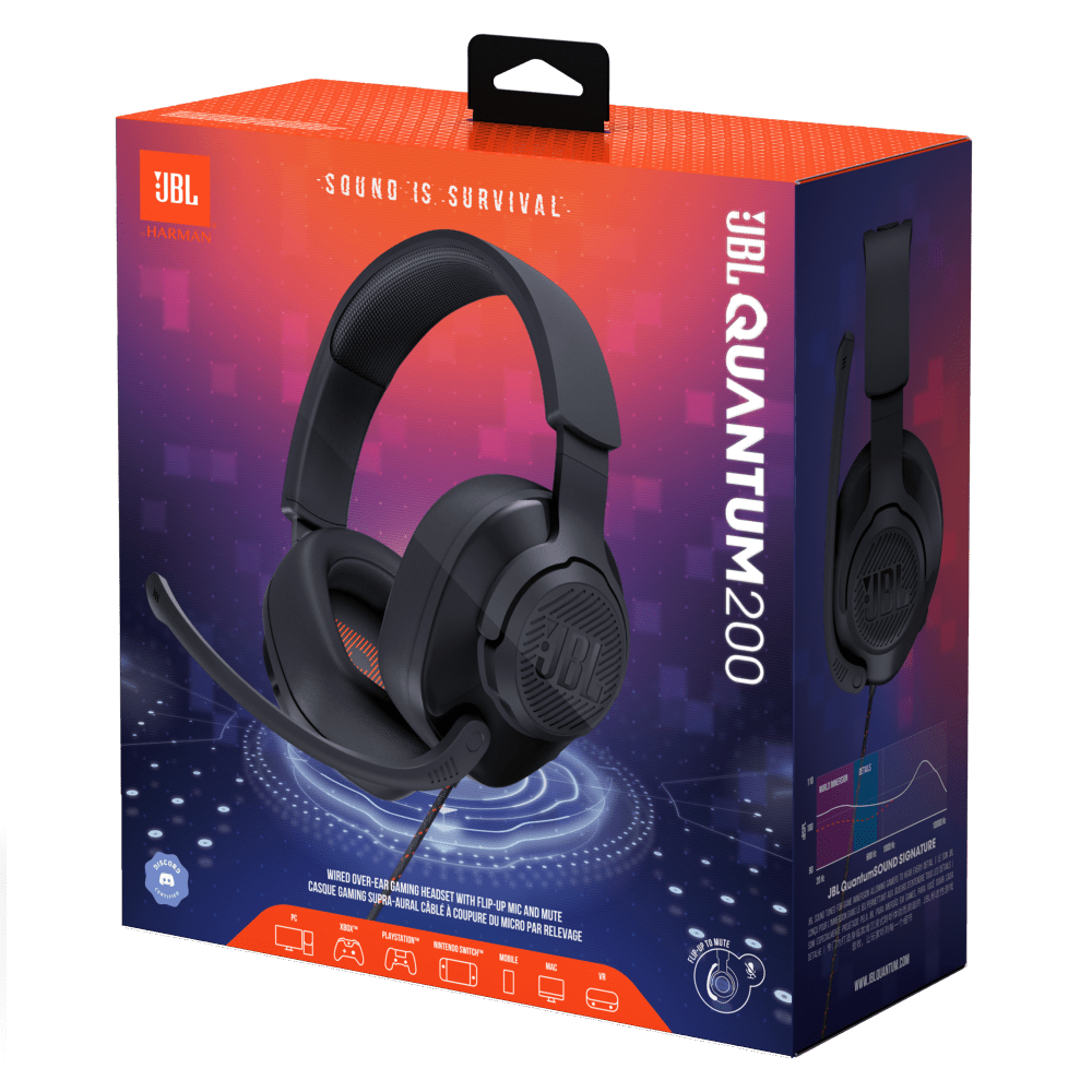 JBL Quantum 200 Wired Over Ear Gaming Headset (Demo)