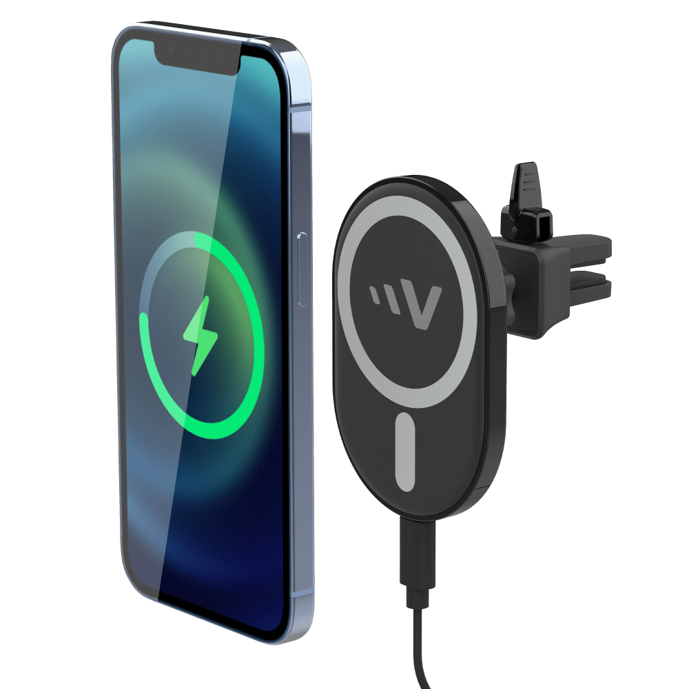 Ventev 15W Magnetic Wireless Car Charger Mount Black