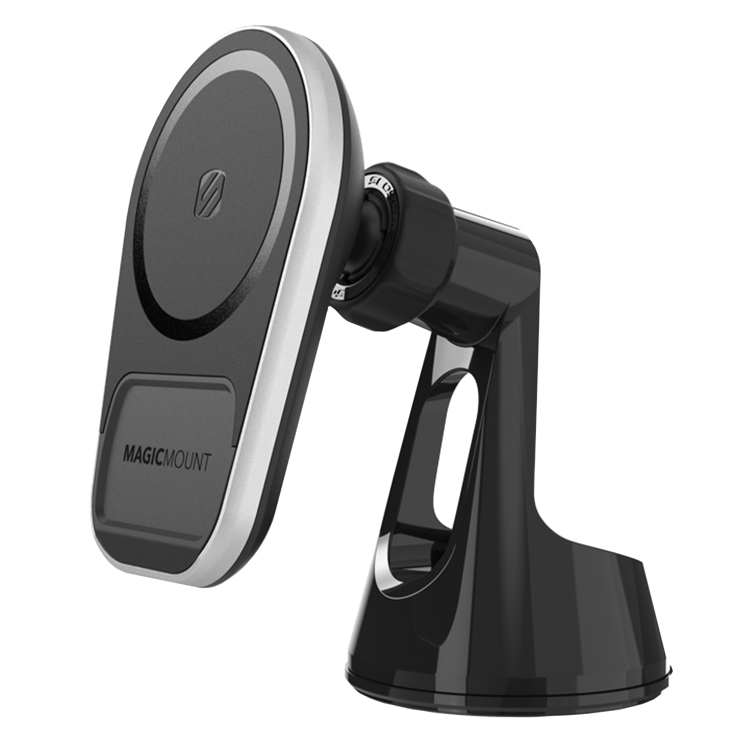 Scosche MagicMount Pro Charge5 Wireless Charging Dash / Window Mount Black, Silver