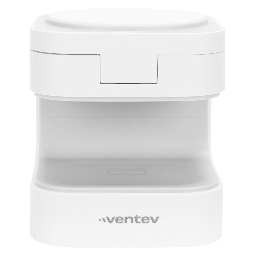 Ventev 15W Qi2 Wireless Charging Cube 2-in-1 White