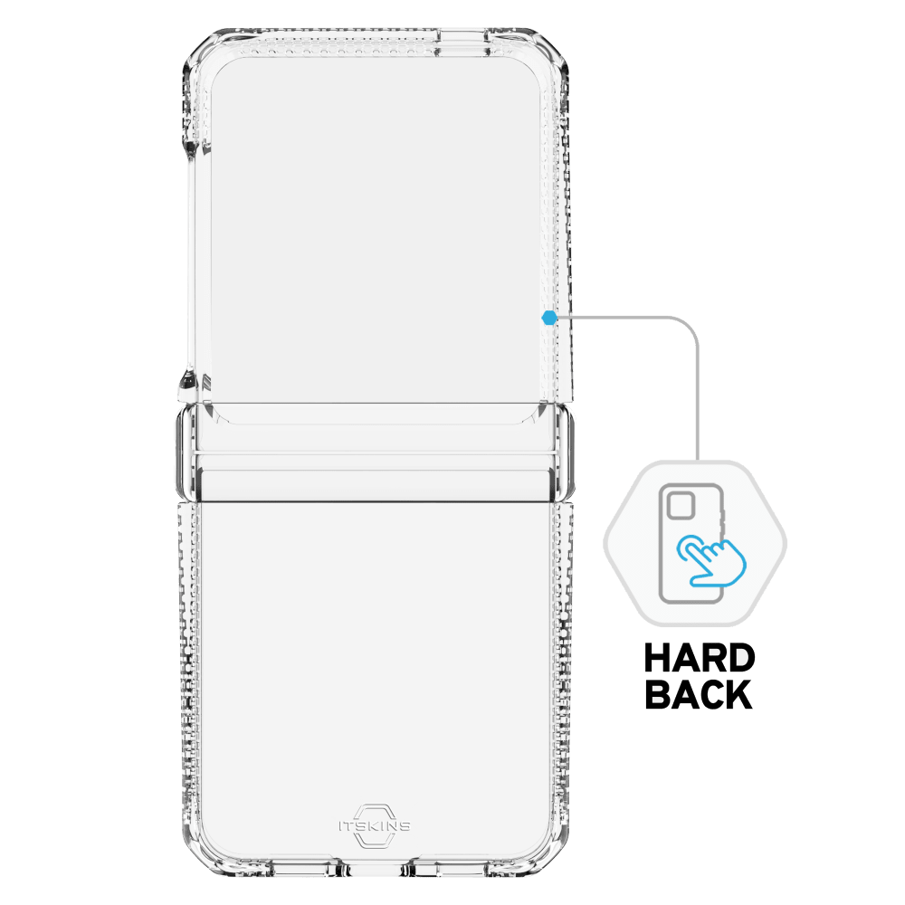 ITSkins Hybrid_R Clear Hinge Case for Samsung Galaxy Z Flip6