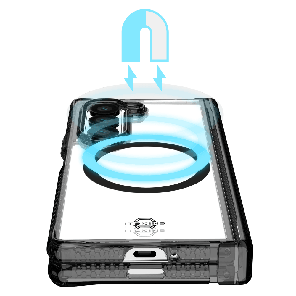 ITSkins Hybrid_R Clear Hinge MagSafe Case for Samsung Galaxy Z Fold6