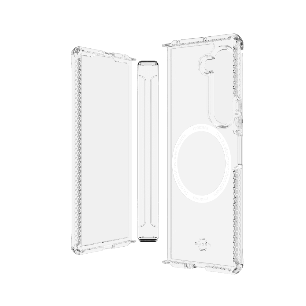 ITSkins Hybrid_R Clear Hinge MagSafe Case for Samsung Galaxy Z Fold6