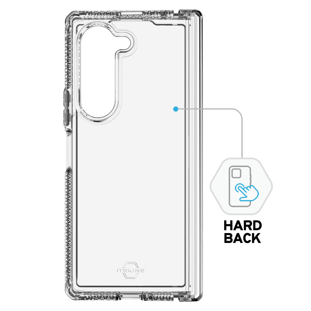 ITSkins Hybrid_R Clear Hinge Case for Samsung Galaxy Z Fold6