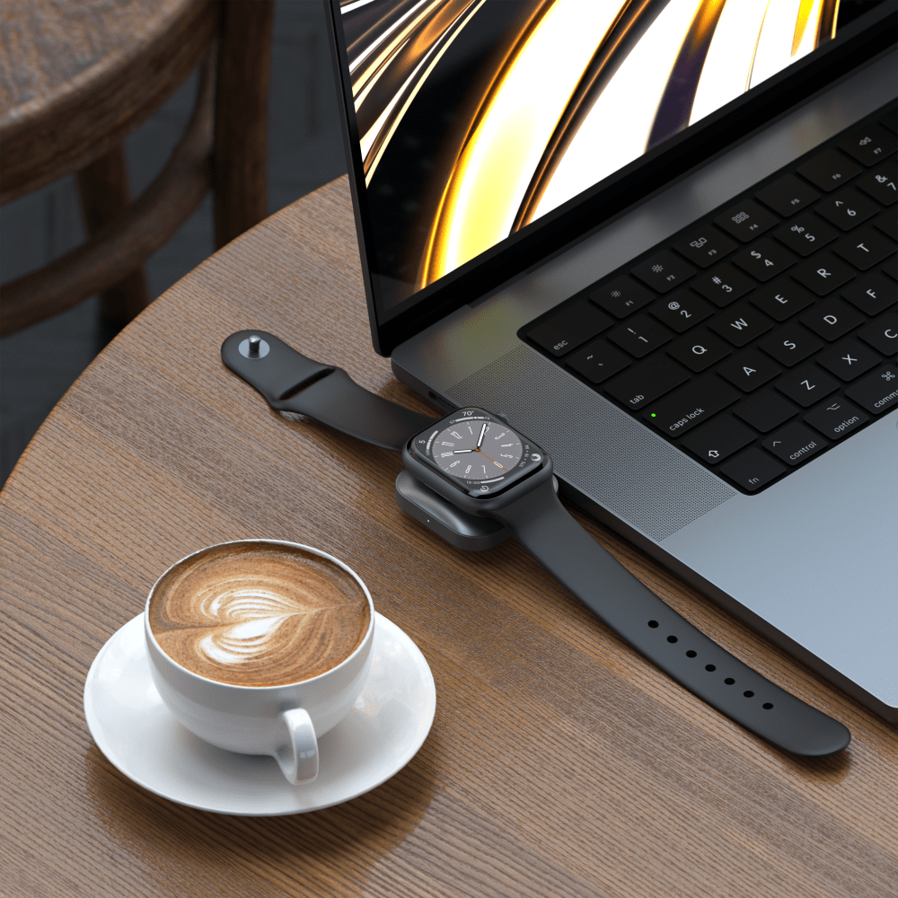 Satechi USB C Magnetic Charging Dock for Apple Watch Gray