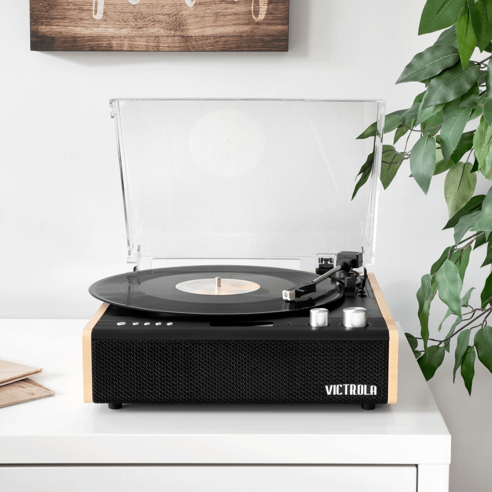 Victrola Eastwood Bluetooth Record Player Black, Brown