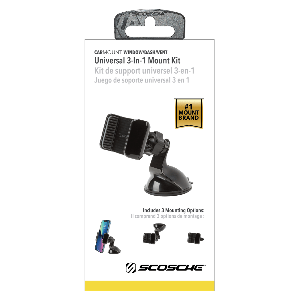 Scosche 3-In-1 Universal Mount Black