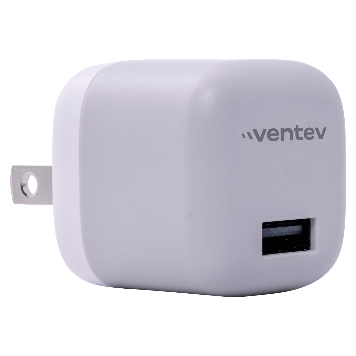 Ventev 12W USB A Wall Charger and USB A to Apple Lightning Cable 3.3ft Gray