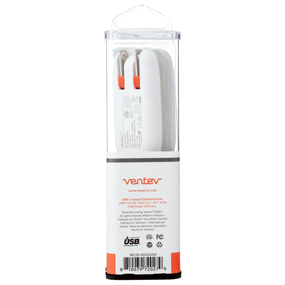 Ventev 20W USB C Wall Charger