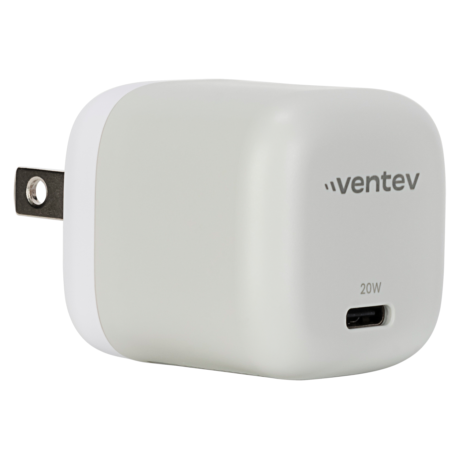 Ventev 20W ULTRAFAST USB C Universal Mini Wall Charger White