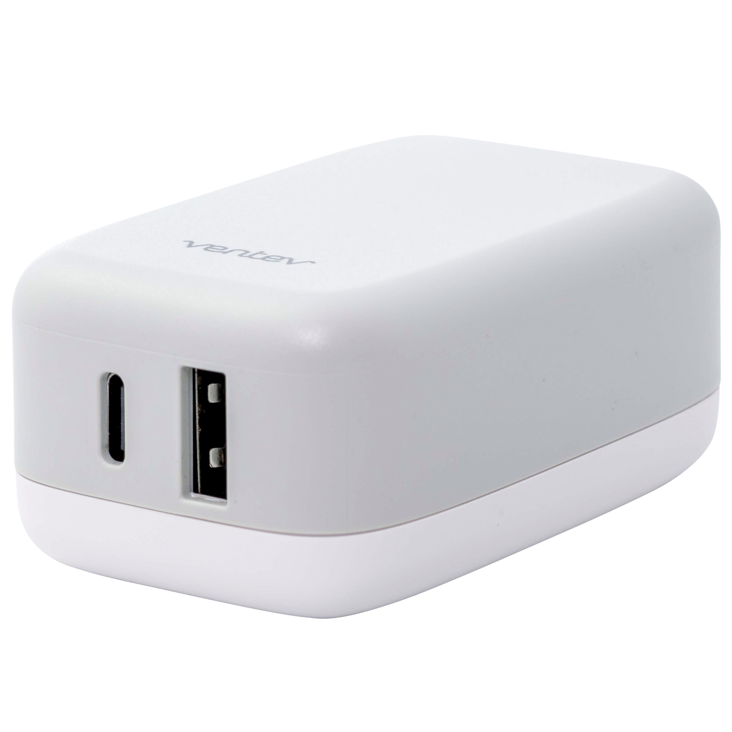 Ventev 27W Dual USB C and USB A Wall Charger White