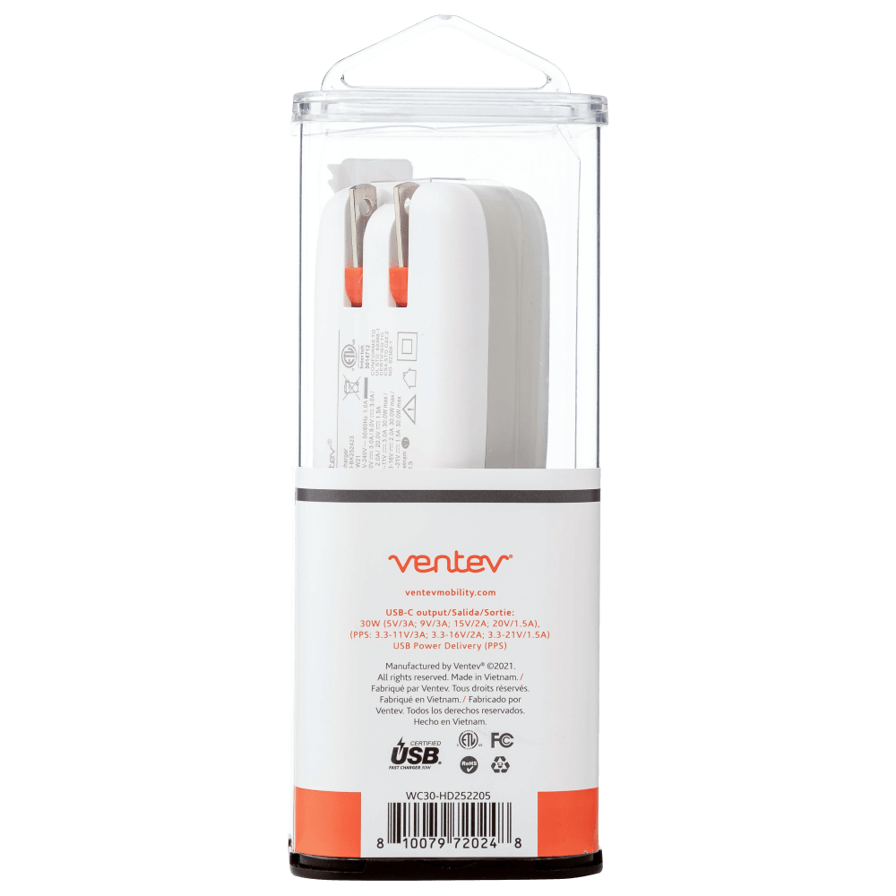 Ventev PD 30W USB C Wall Charger