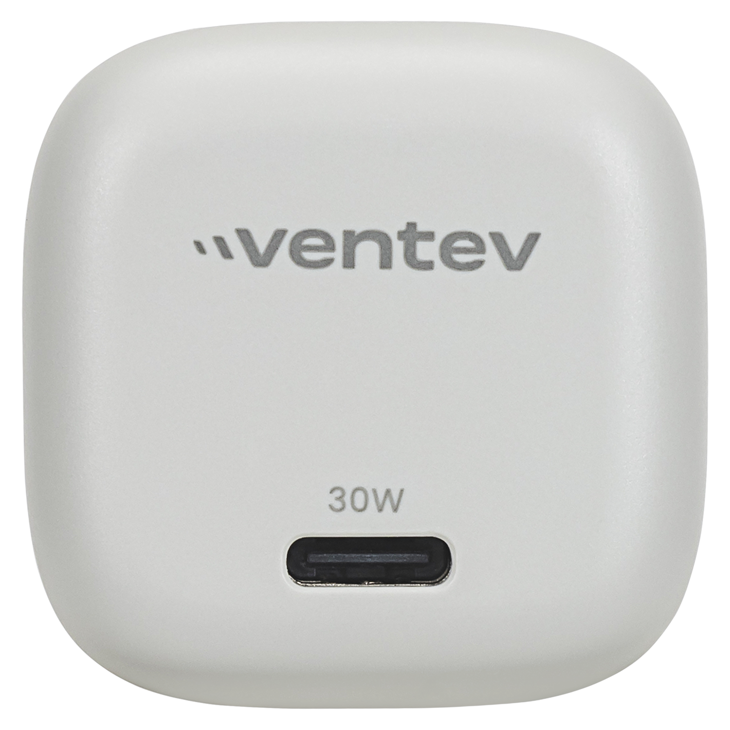 Ventev 30W PD PPS USB C GaN Mini Wall Charger Gray, White