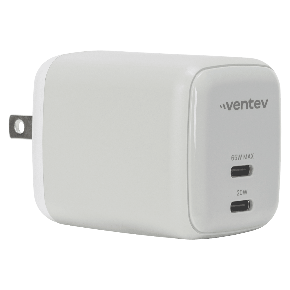 Ventev 65W Dual USB C GaN Mini Wall Charger