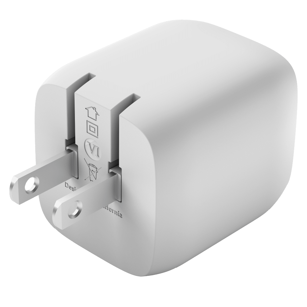 Belkin Dual Port USB C PD Wall Charger with PPS 45W White